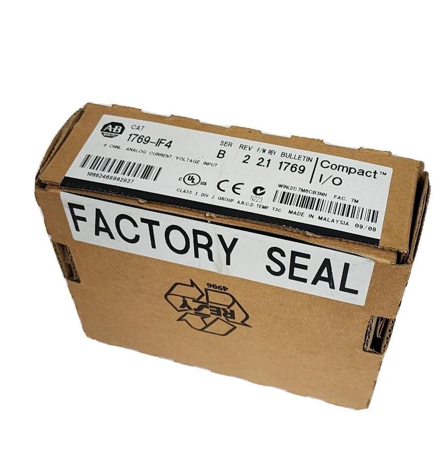Used NIB ALLEN BRADLEY 1769-IF4 SER. B REV. 2 F/W REV. 2.1 COMPACT I/O MODULE