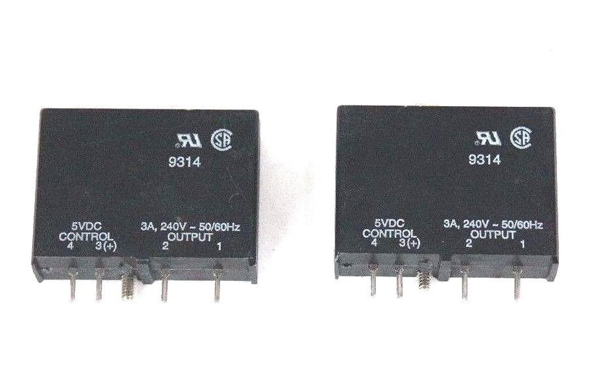 Used LOT OF 2 NEW POTTER & BRUMFIELD OAC-5 I/O MODULES 3A, 240VAC OAC5