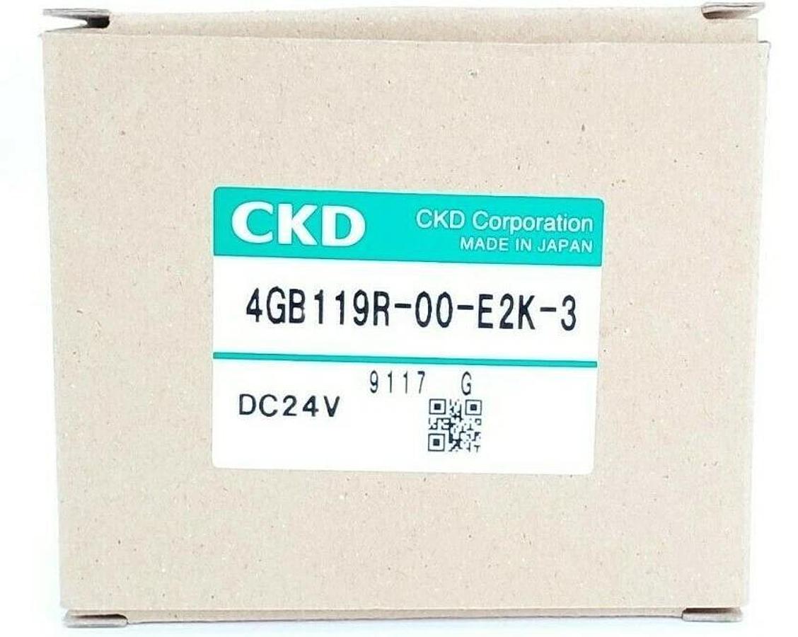 Used NIB CKD 4GB119R-00-E2K-3 DISCRETE VALVE DC24V 4GB119R00E2K3