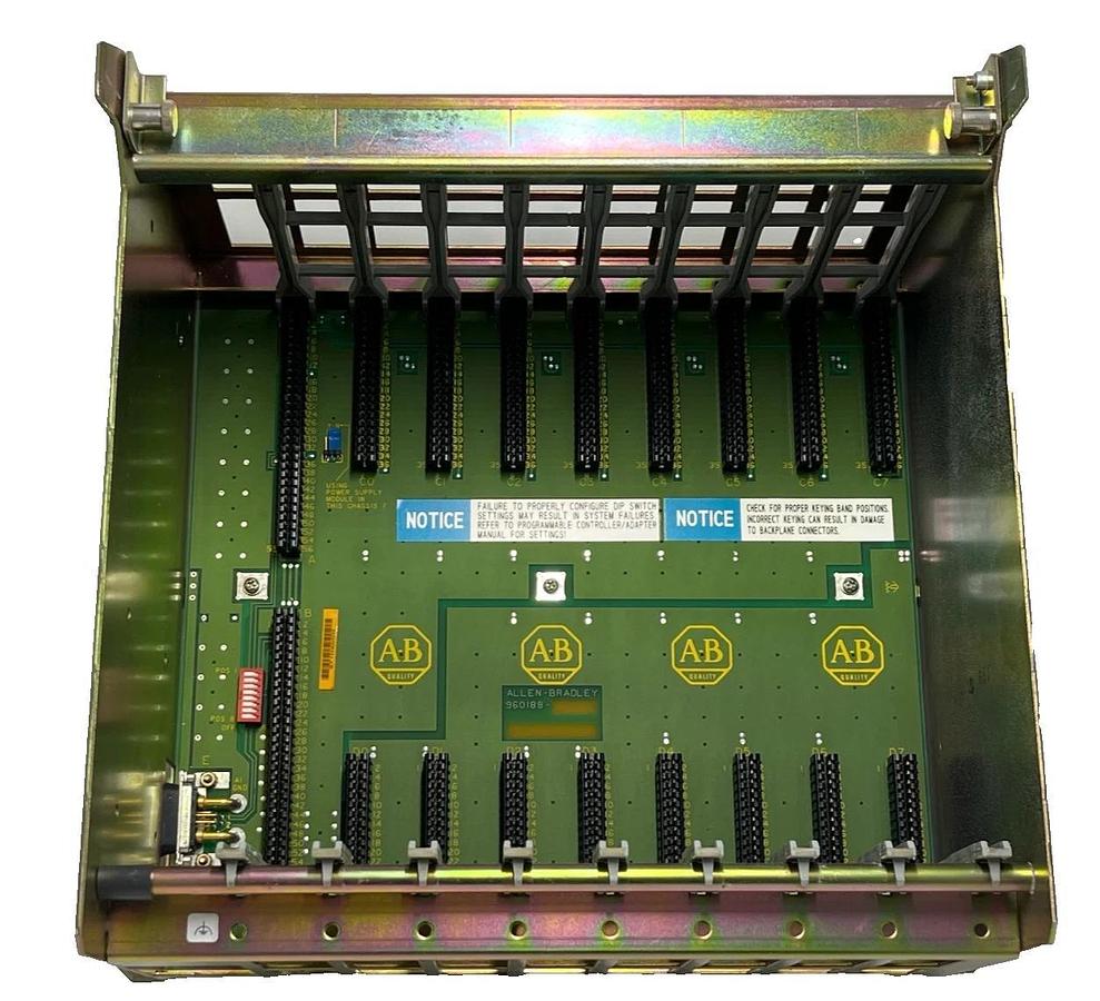 Allen-Bradley 1771-A2B /B PLC-5 8-Slot I/O Chassis 1771A2B Remanufactured