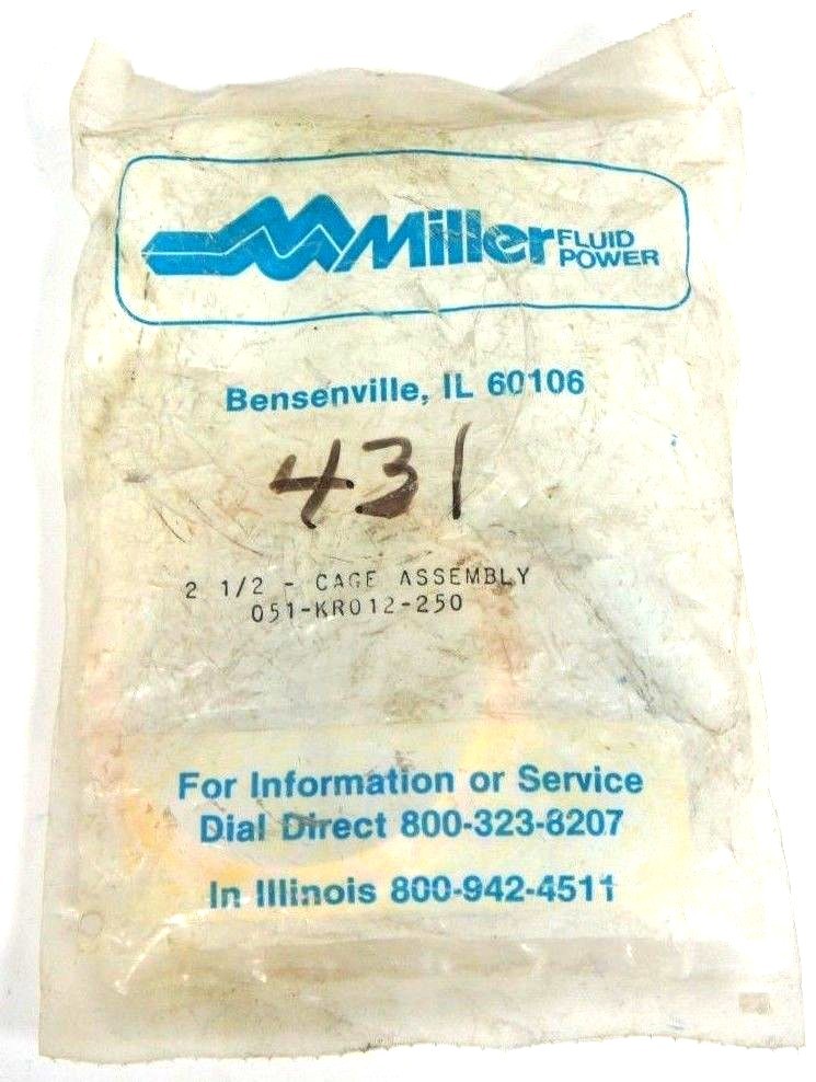 MILLER FLUID CAGE ASSEMBLY 051-KR012-250 SEAL CYLINDER 2-1/2" SHAFT NEW