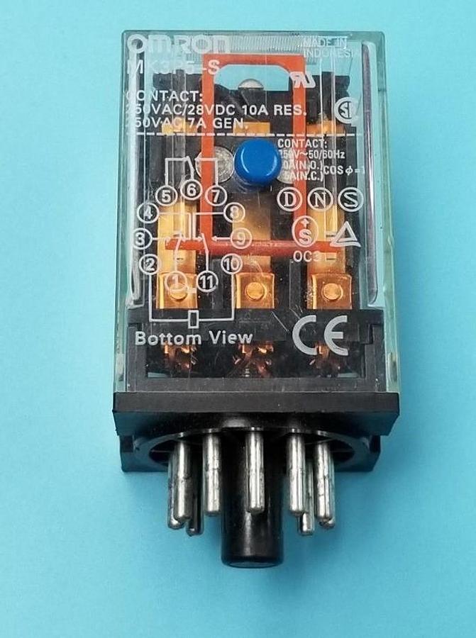 Used OMRON MK3P5-S-24VDC RELAY 11 PIN MK3P5S24VDC MK3P5-S