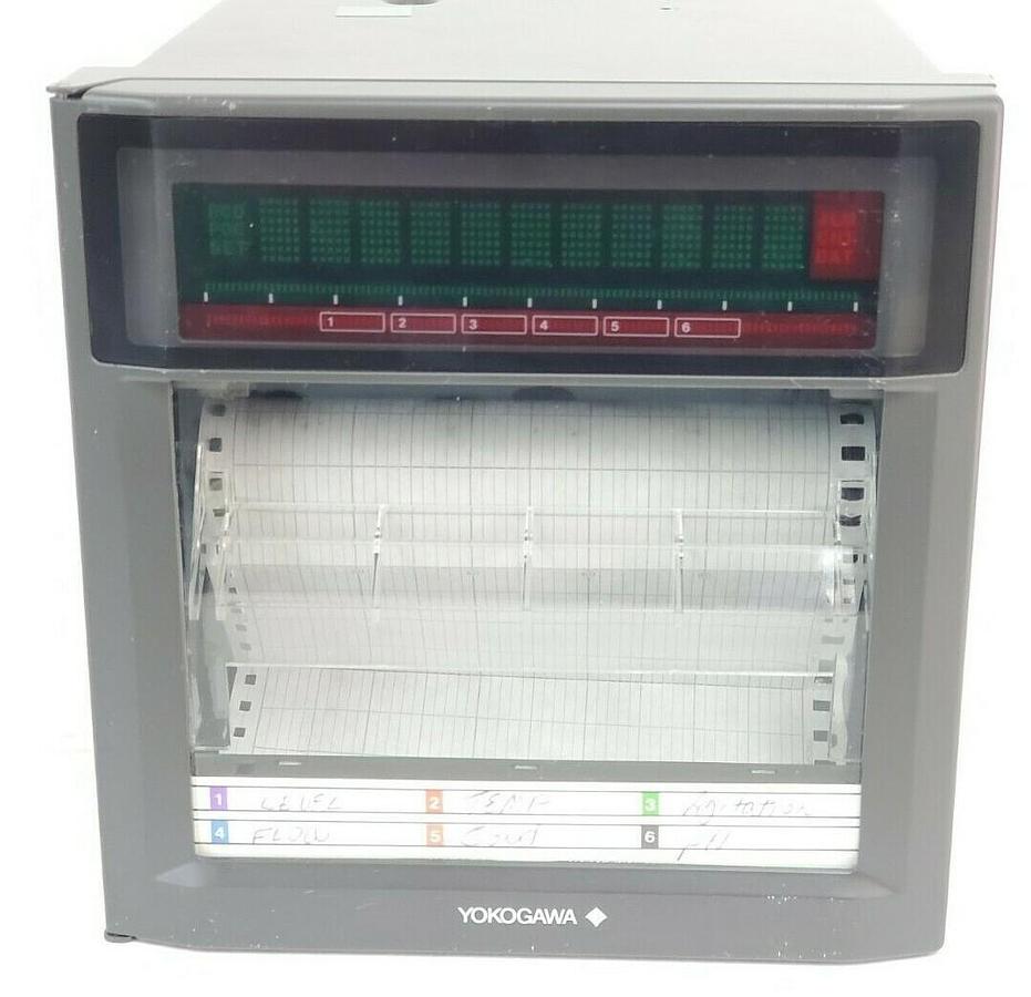 Used YOKOGAWA 436006/A1 CHART RECORDER 436006 W/ MOUNT. HARDWARE