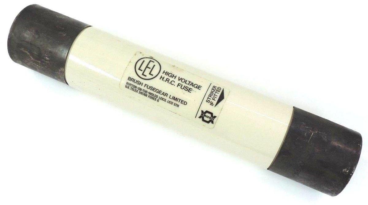 Used BRUSH FUSEGEAR LIMITED 5.5VFNHA4R HIGH VOLTAGE H.R.C FUSE 5.5 KV 100A