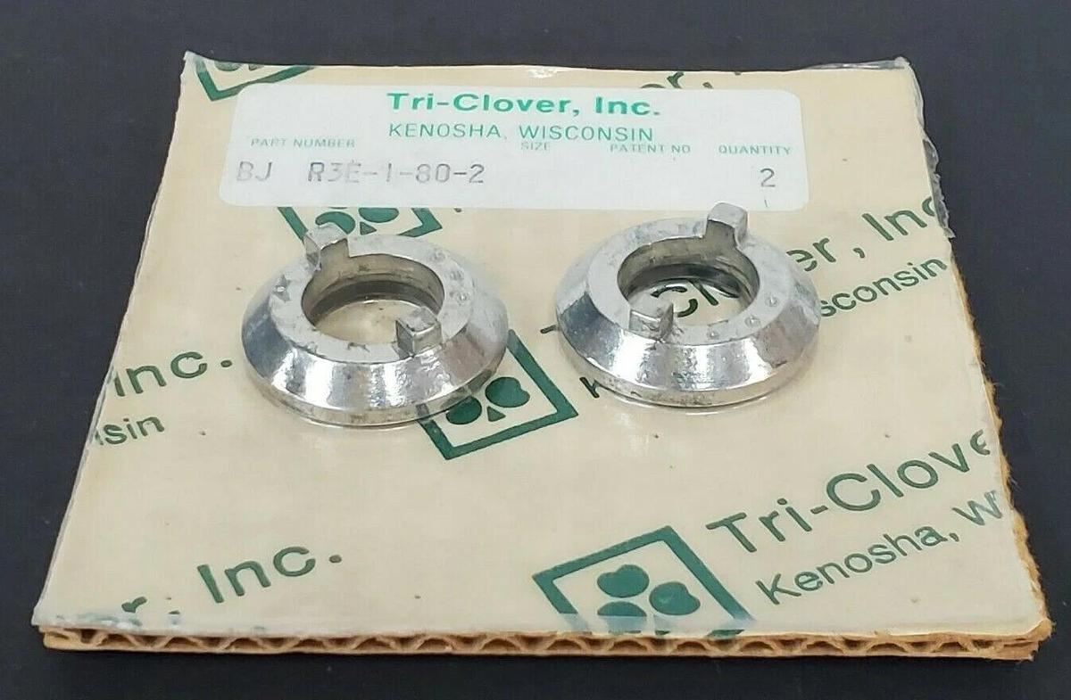 Used LOT OF 2 NEW TRI-CLOVER BJ R3E-1-80-2 SEAL RINGS