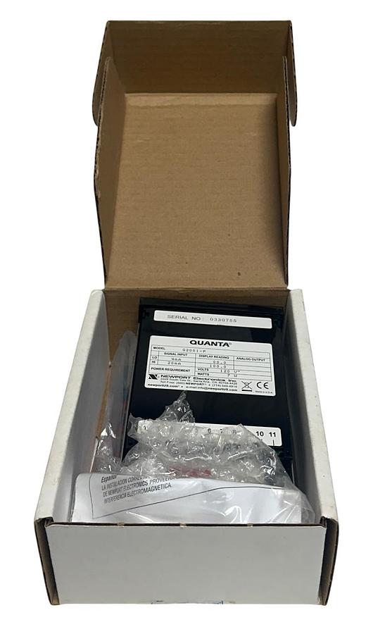 Used NEWPORT Q2001-P / Q2001P QUANTA DIGITAL PROCESS PANEL METER 4-20mA 120V NSMP
