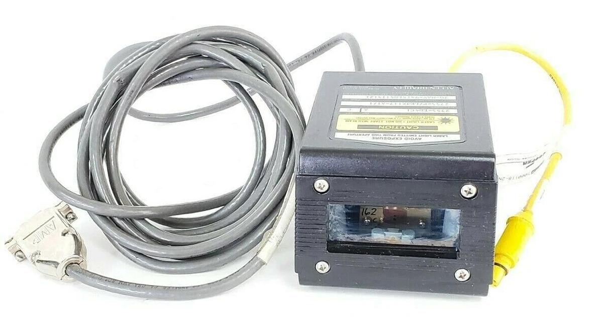 Used ALLEN BRADLEY 2755-LD4C1 BAR CODE SCANNER HEAD SER. A REV. C