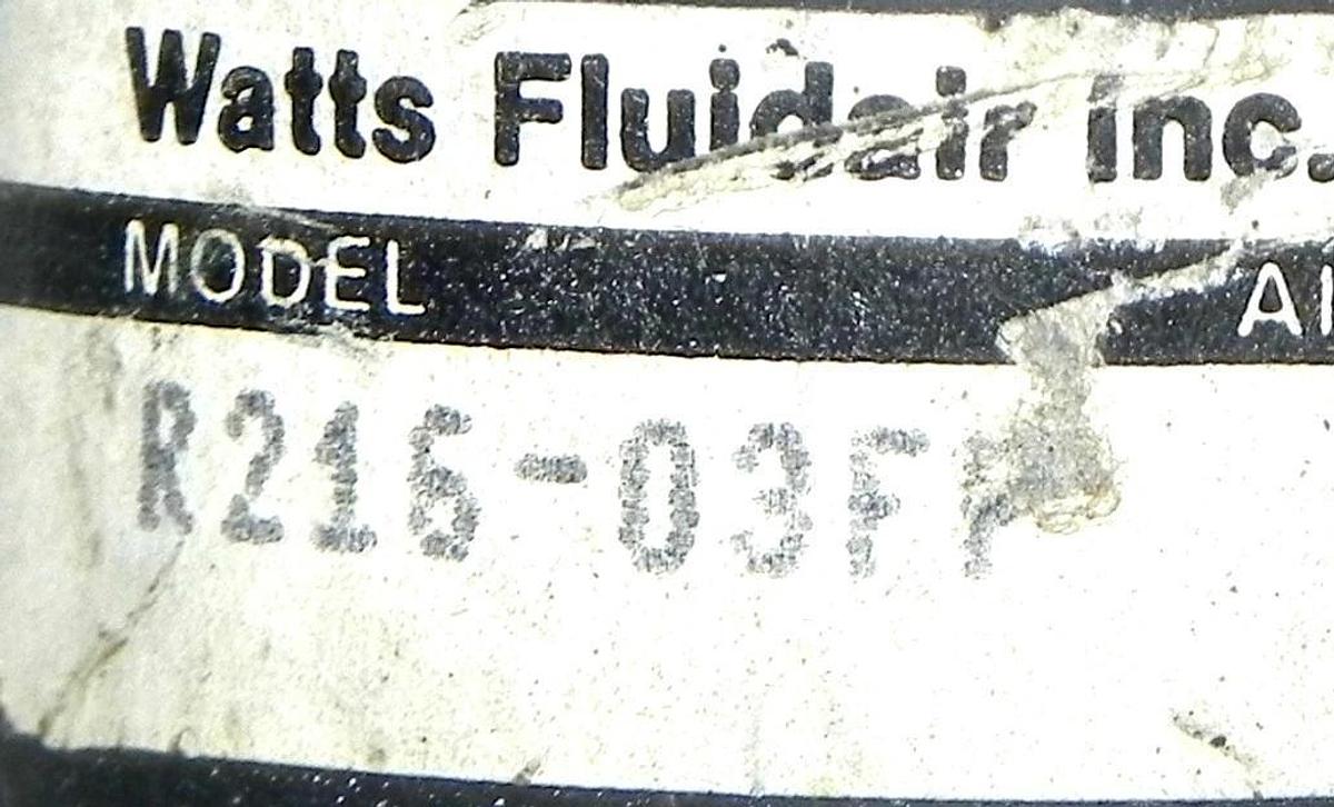Used WATTS FLUIDAIR R216-03FP REGULATOR R21603FP USED