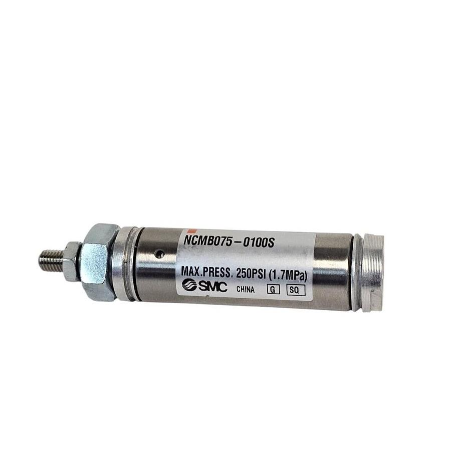 Used NEW SMC NCMB075-0100S AIR CYLINDER NCMB0750100S 250PSI (1.7MPa)
