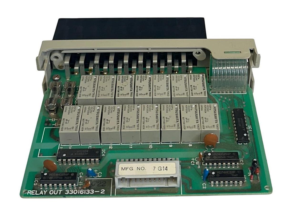 Used HITACHI POM-RH / P0M-RH / POMRH 16-PT DIGITAL OUTPUT MODULE USNP