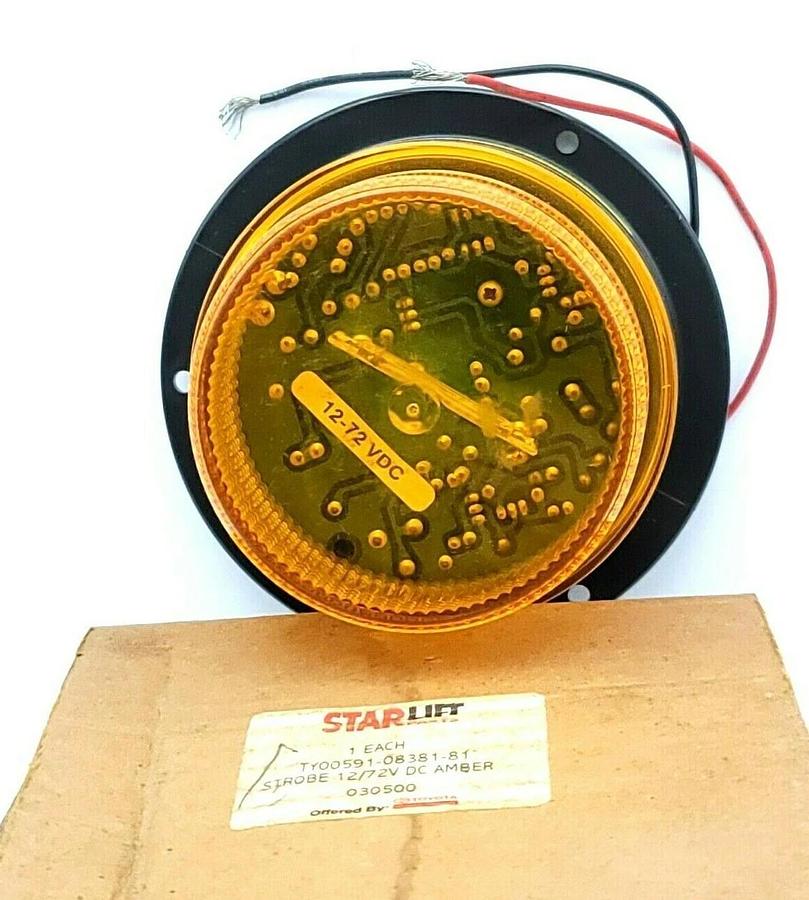 NIB TOYOTA STARLIFT TY00591-08381-81 STORBE 12/72V DC AMBER 00591-08381-81
