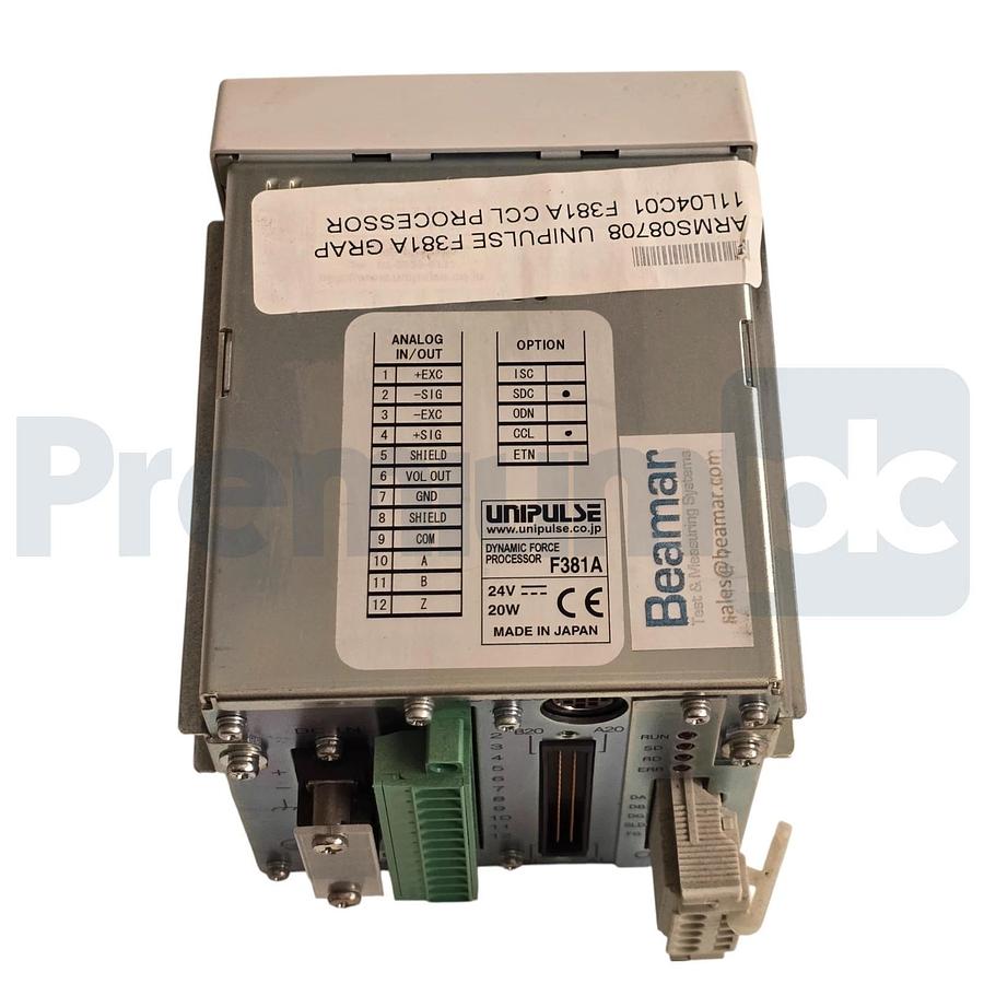 Unipulse F381A Dynamic Force Processor Digital Indicator/Display TFT 24VDC NSNP