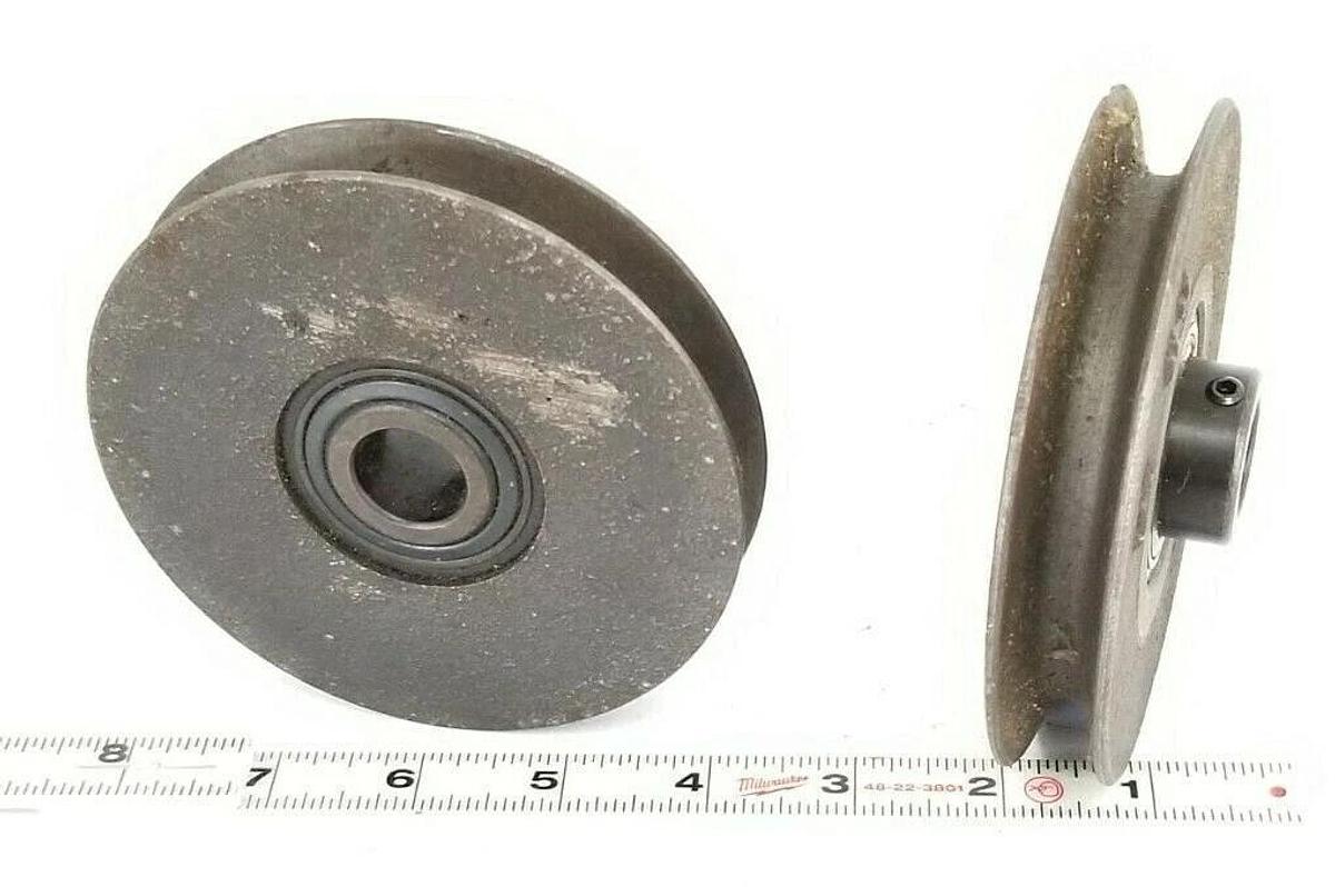 Used LOT OF 2 GENERIC / SEALMASTER RW-84 PULLEYS 3/4'' IN. BORE W/ ER-12 BEARINGS