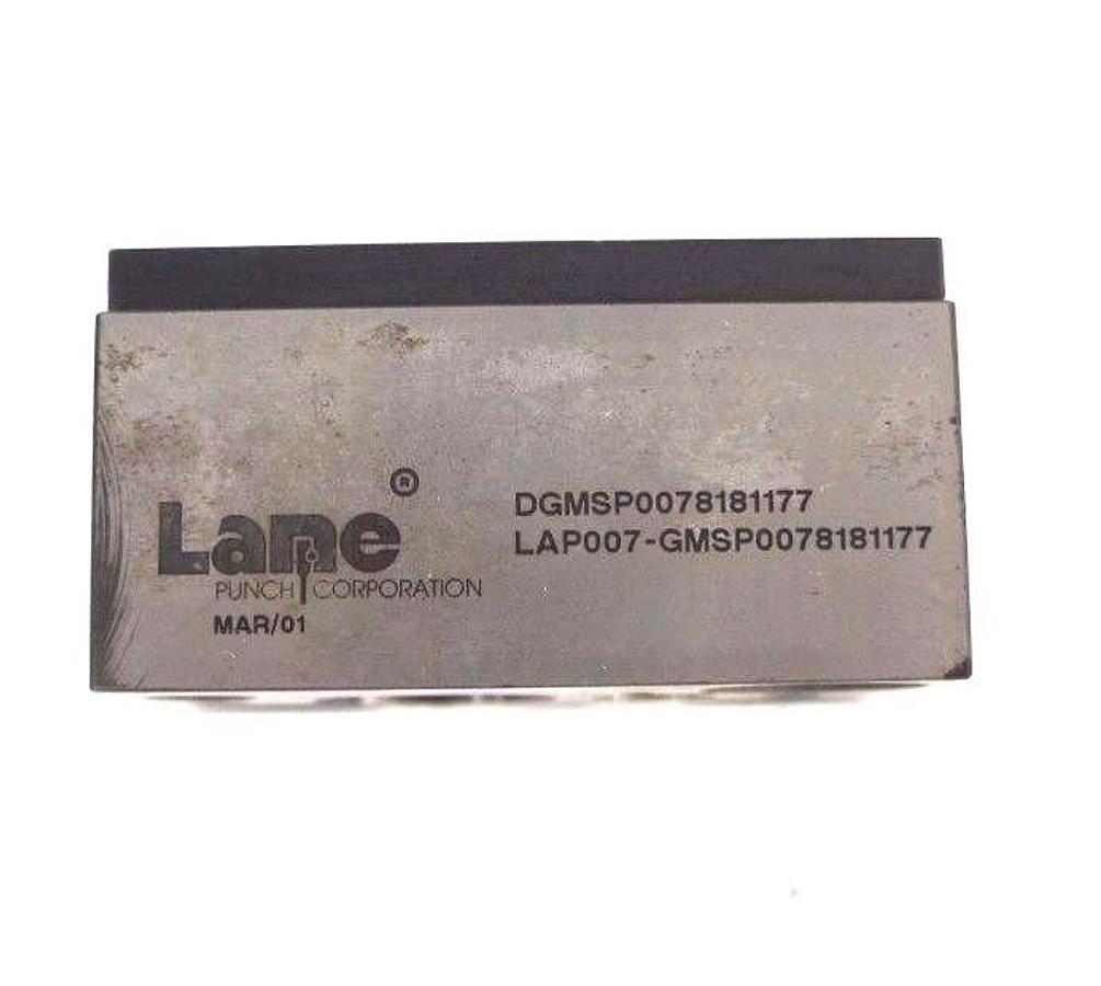 Used LANE PUNCH CORPORATION DGMSP0078181177 BLOCK LAP007-GMSP0078181177