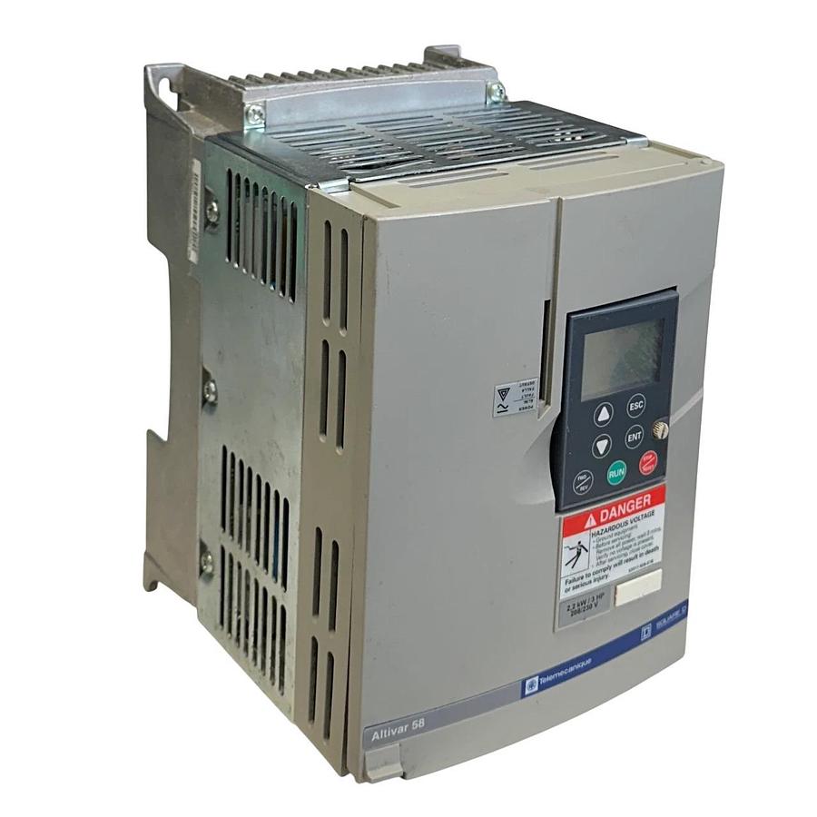 Used For Parts TELEMECANIQUE ATV58HU41M2Z Altivar 58 DRIVE 2.2kW/3HP 208-230V 50/60Hz