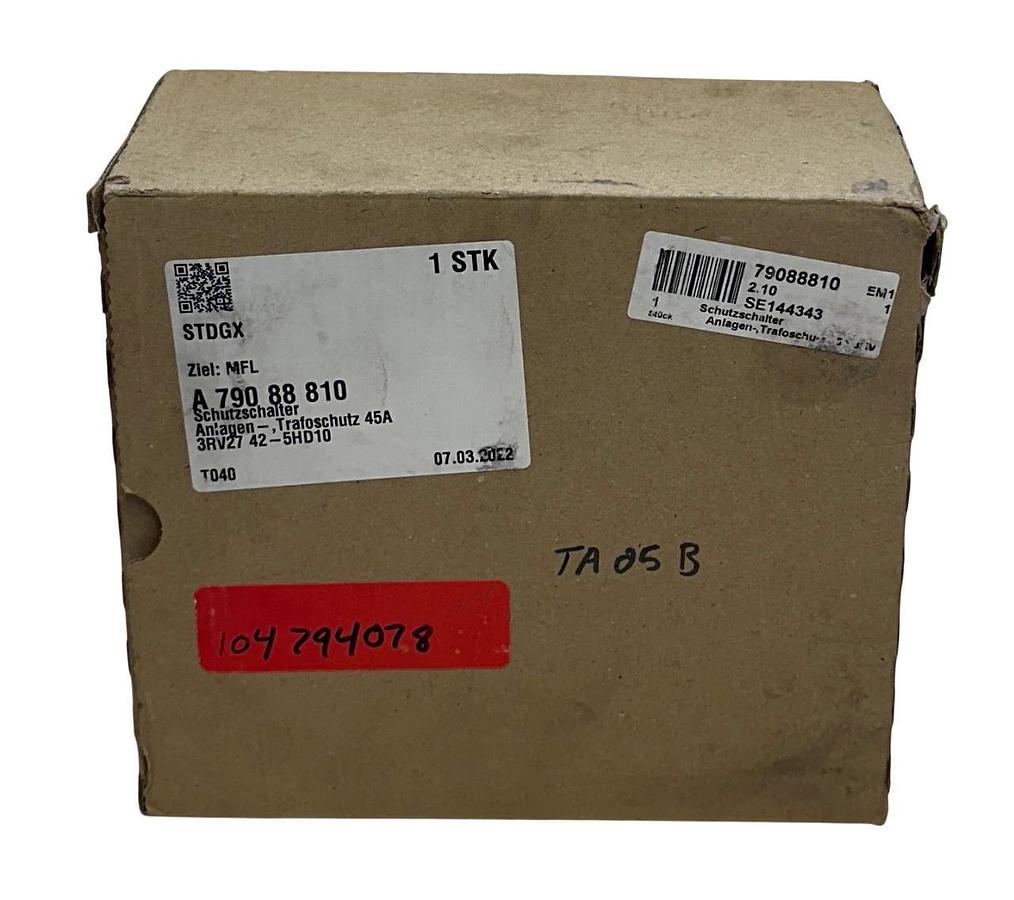 SIEMENS 3RV2742-5HD10 Sirius Circuit Breaker S3 Size 45 Amp Screw Terminal NSMP