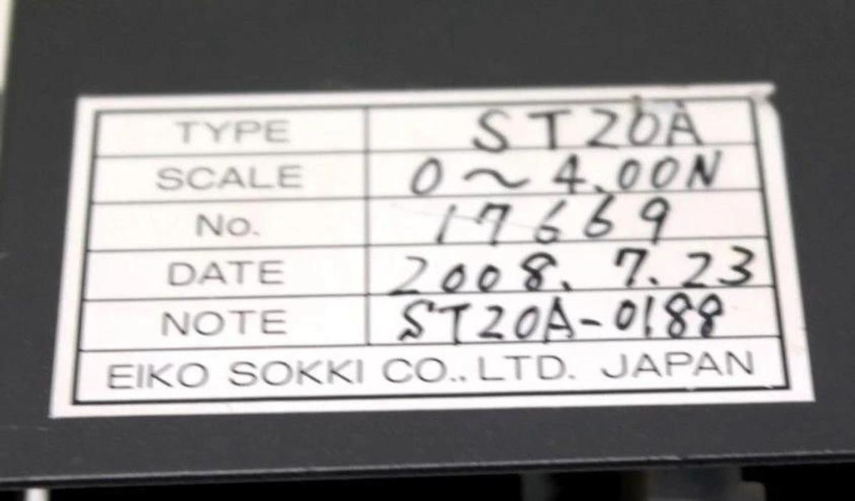 Used EIKO SOKKI ST20A TENSION METER SCALE: 0~4.00N ST2A-0188