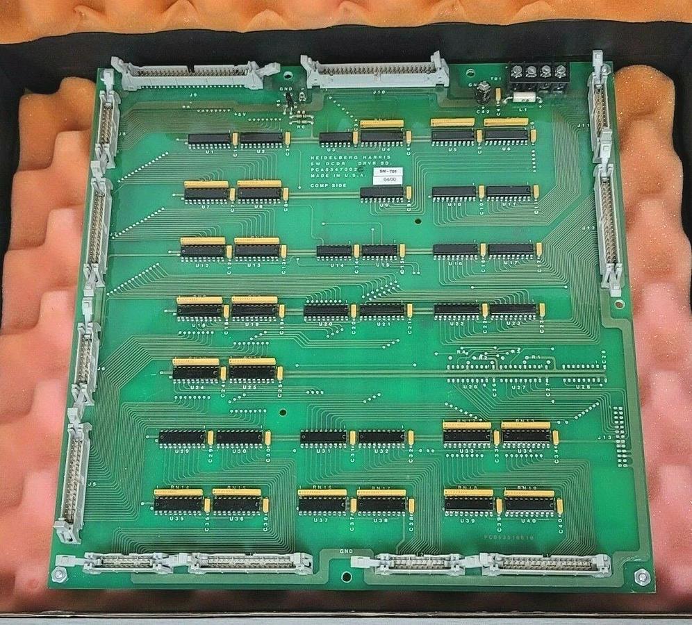 Used HEIDELBERG HARRIS PCA5347002 DRIVER BOARD SW DCDR