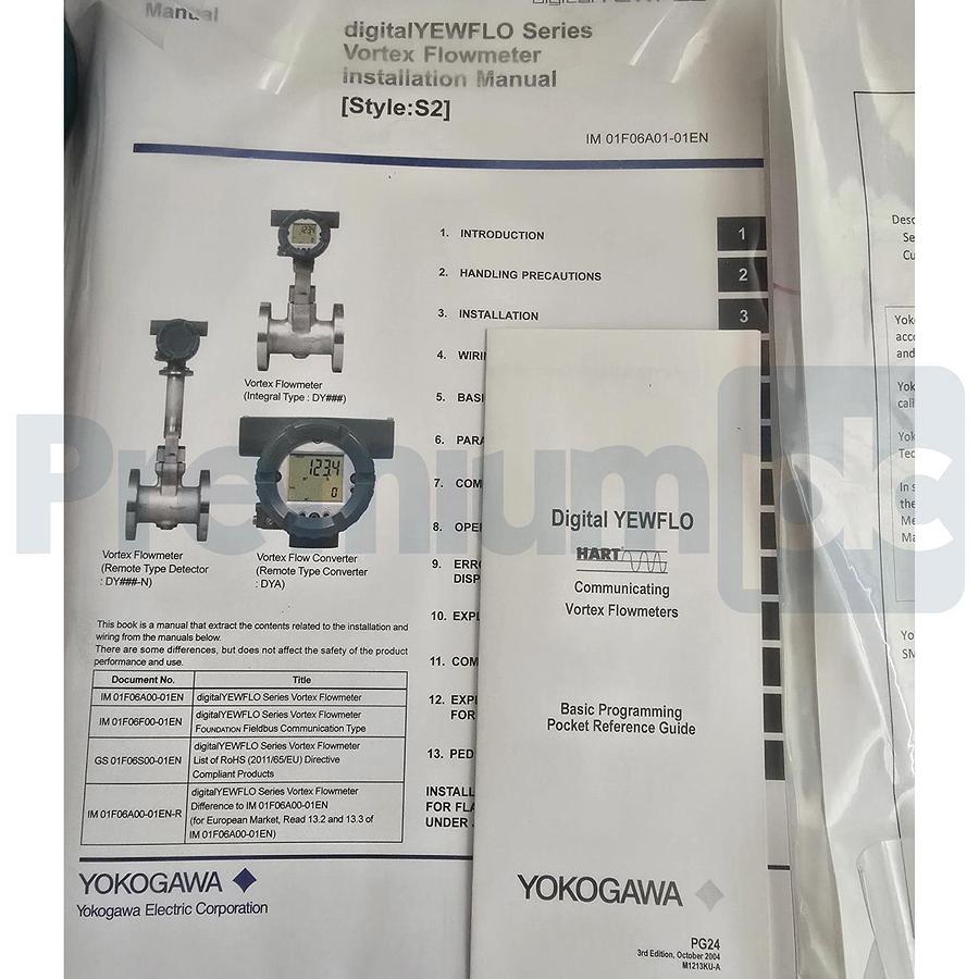 YOKOGAWA DY040 S2 digitalYEWFLOW VORTEX FLOW METER DY040-EXXAA1-2D/L2/HX/FF1/SCT