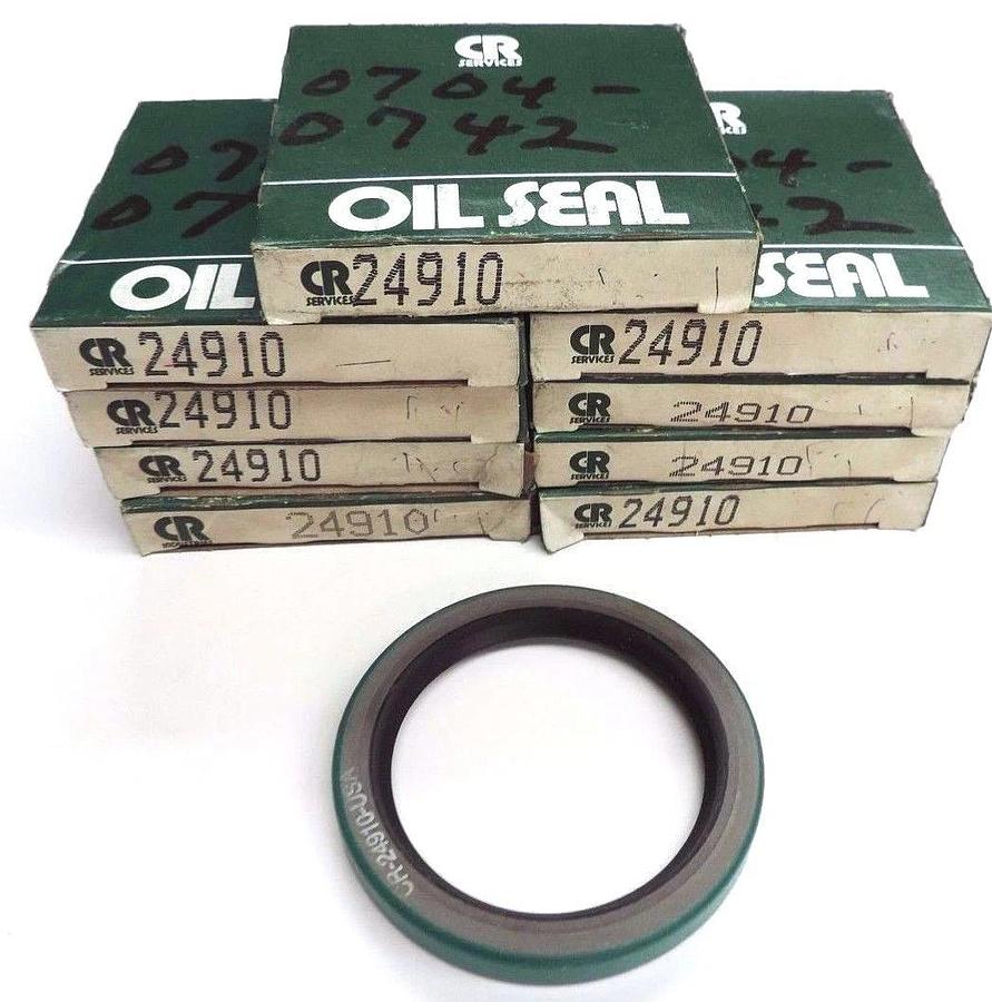 Used LOT OF 9 NIB CHICAGO RAWHIDE 24910 OIL SEALS 2.5X3.251X.438INCH SINGLE LIP