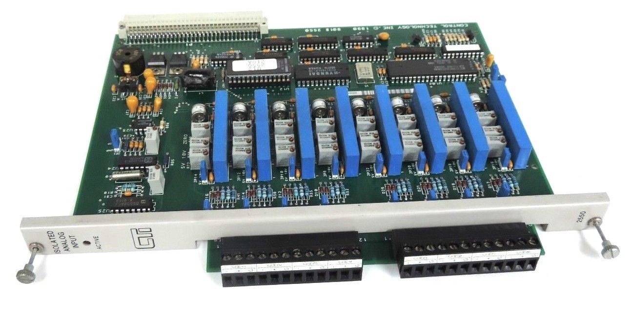 Used CONTROL TECHNOLOGY 901B-2550 ISOLATED ANALOG INPUT MODULE 901B2550