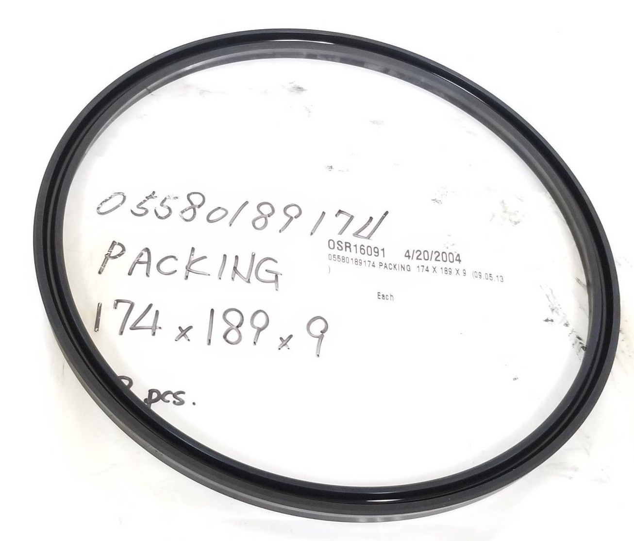 Used NEW GENERIC 05580189174 PACKING SEAL, 174 X 189 X 9