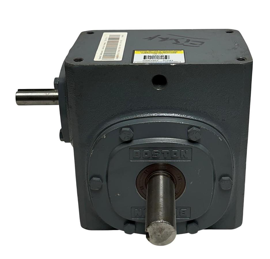 Used BOSTON GEAR 726-15-J / 51743 RIGHT ANGLE WORM GEAR SPEED REDUCER 15:1 RATIO NSNP