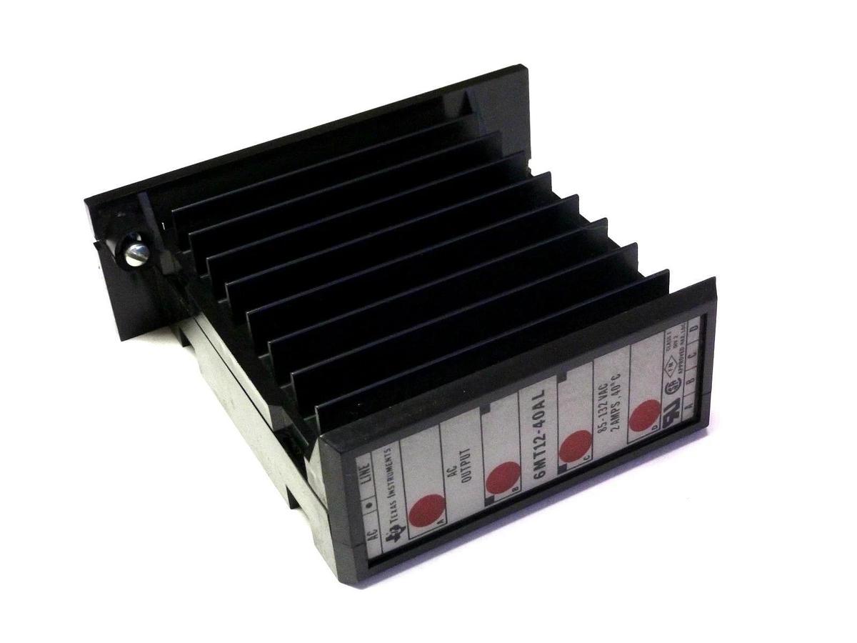 Used TEXAS INTRUMENTS 6MT-12-40AL OUTPUT MODULE 85-132VAC 6MT1240AL
