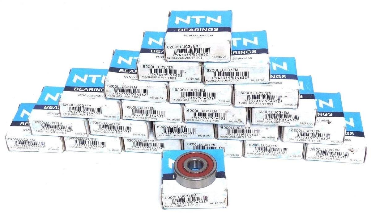 Used LOT OF 22 NIB NTN 6200LLUC3/EM BEARINGS 6200LLUC3