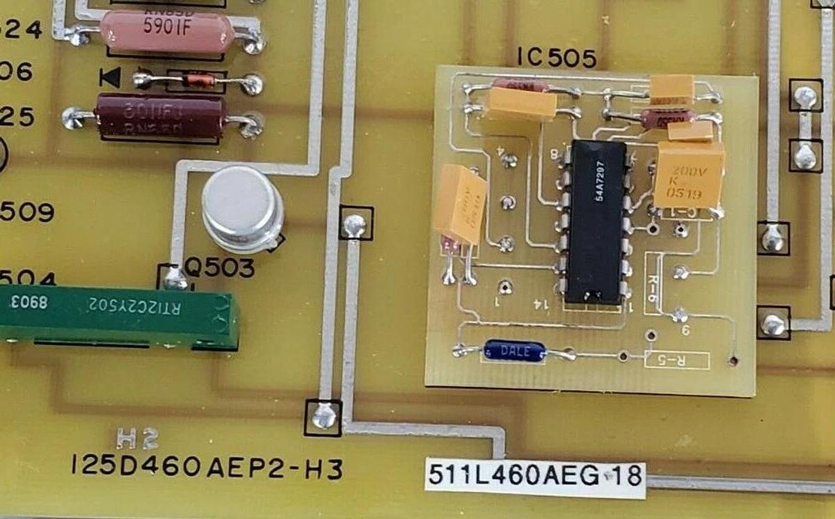 Used GENERAL ELECTRIC 125D46O AEP2-H3 CICUIT BOARD 125D460AE-2, 125D460AEP2H3