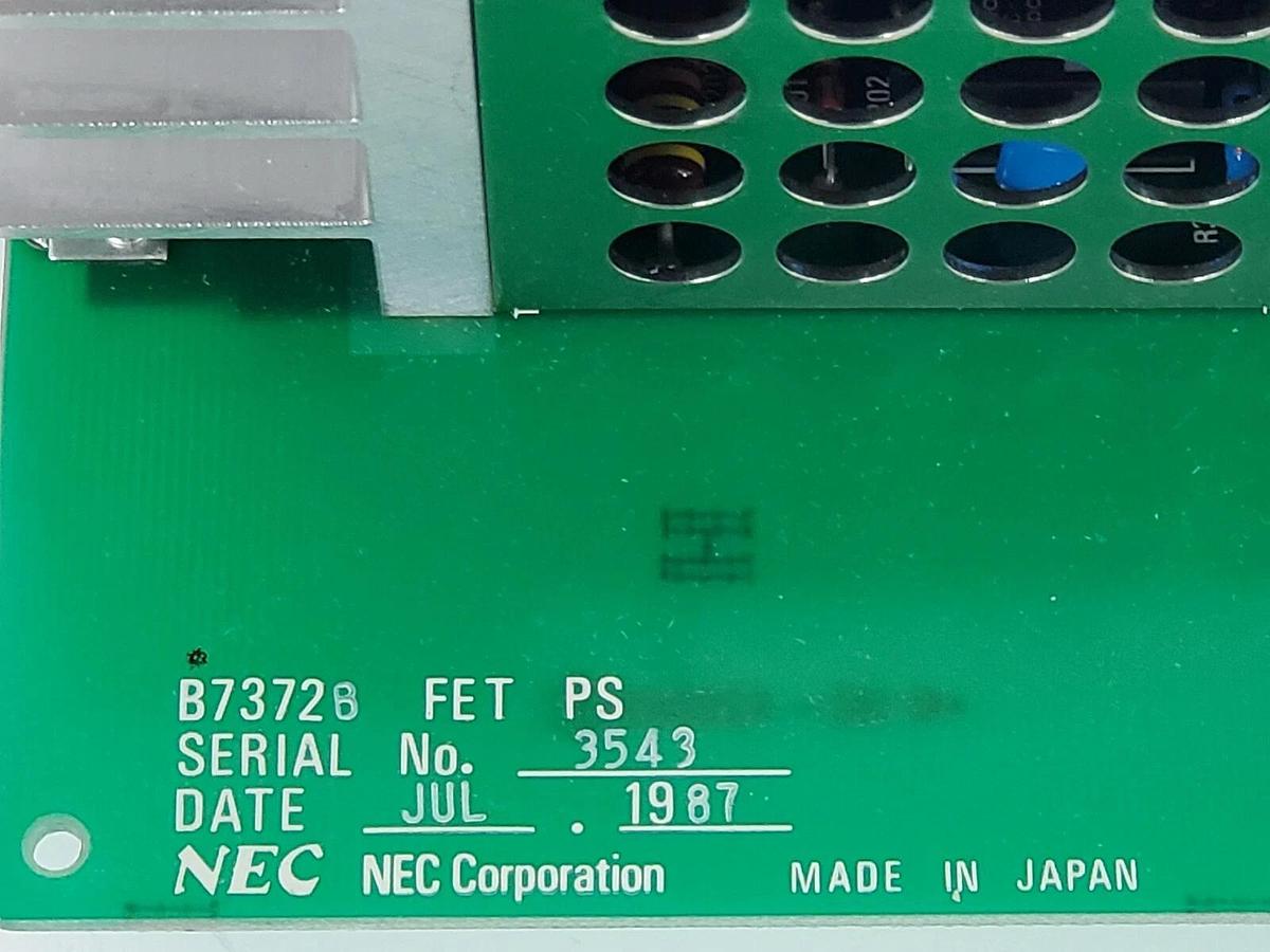 Used NEC CORP. B7372B POWER SUPPLY BOARD 182-420883