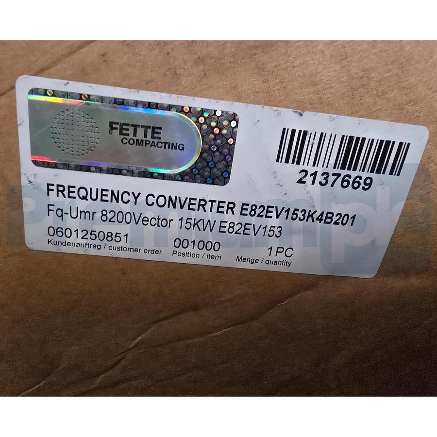 FETTE LENZE E82EV153K4B201 8200 Vector Freq. Inverter E82EV153K4B201XX5B39 NSMP