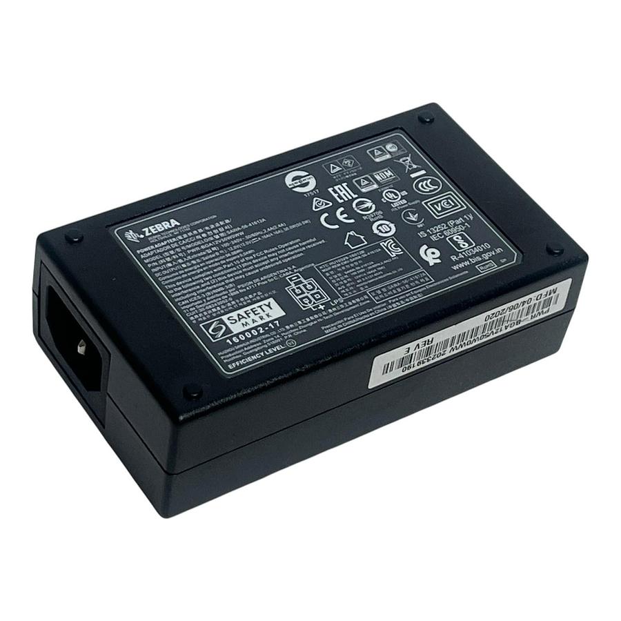 Used Zebra PWR-BGA12V50W0WW Power Supply Block CBL-DC-451A1-01 12V 4.16A 50W Cord
