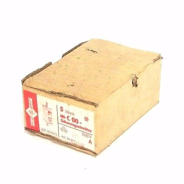 Used BOX OF 4 NEW BAMAT NH-C00-35A FUSES 500V, 35A, NHC0035A