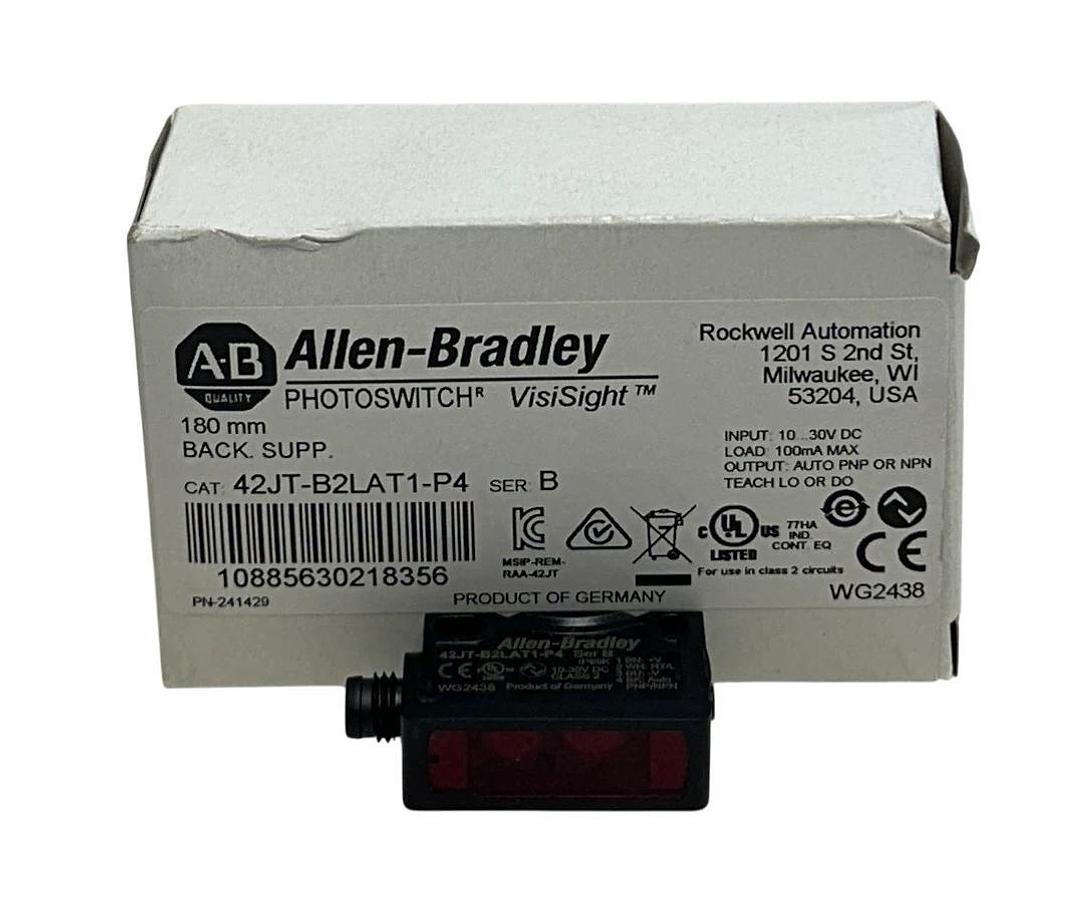 ALLEN BRADLEY 42JT-B2LAT1-P4 /B PHOTOSWITCH VisiSight PHOTOELECTRIC SENSOR NSMP