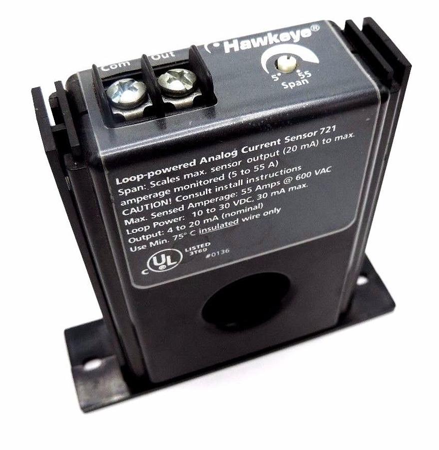 Used HAWKEYE 721 LOOP POWERED ANALOG CURRENT SENSOR