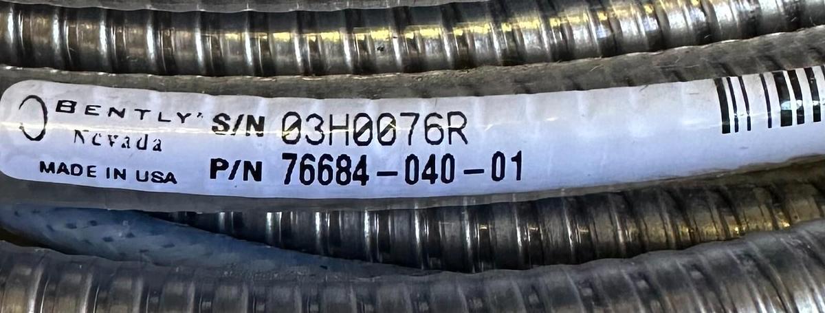Used NEW BENTLY NEVADA 76684-040-01 / 7668404001 PROXIMITY PROBE
