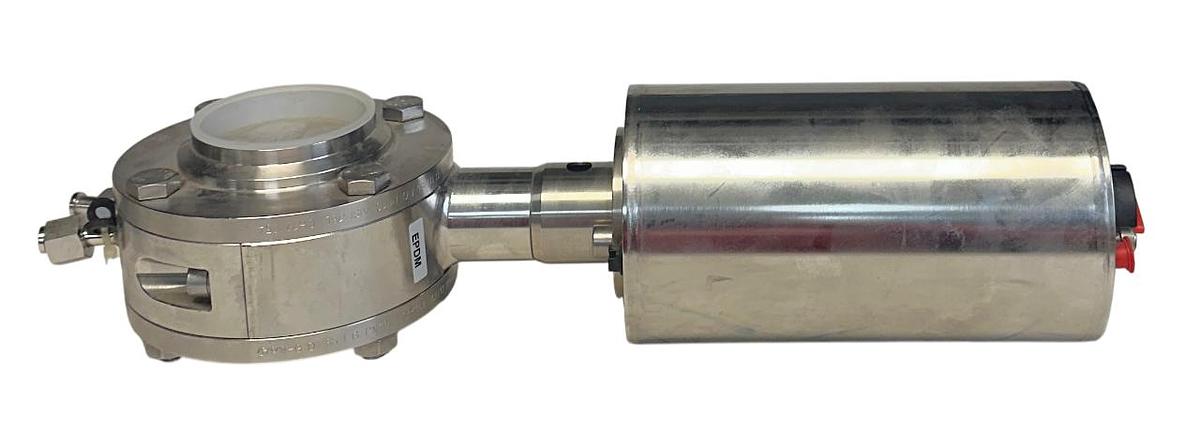 Used KIESELMANN 4867080130-041 / 4200.100.000 LEAKAGE BUTTERFLY VALVE SS 2.5'' NSNP