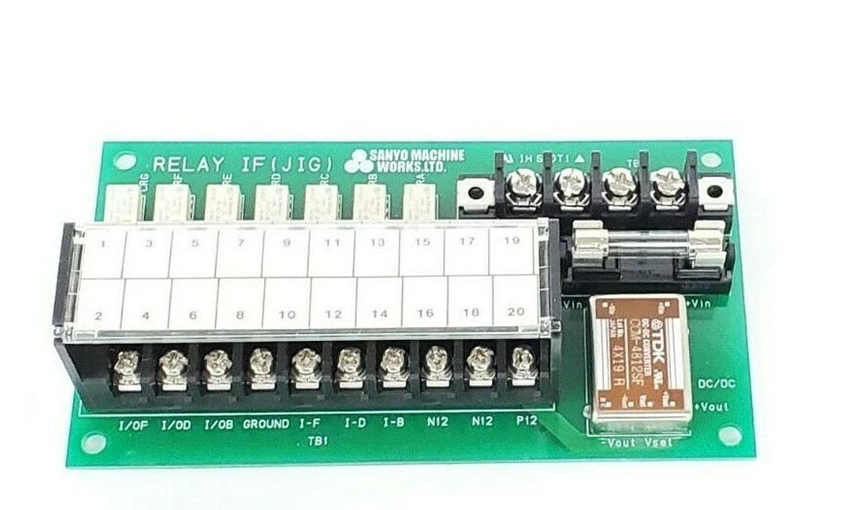 NEW SANYO MACHINE WORKS IH SR0T1 RELAY IF (JIG) BOARD (CCM-4812SF)