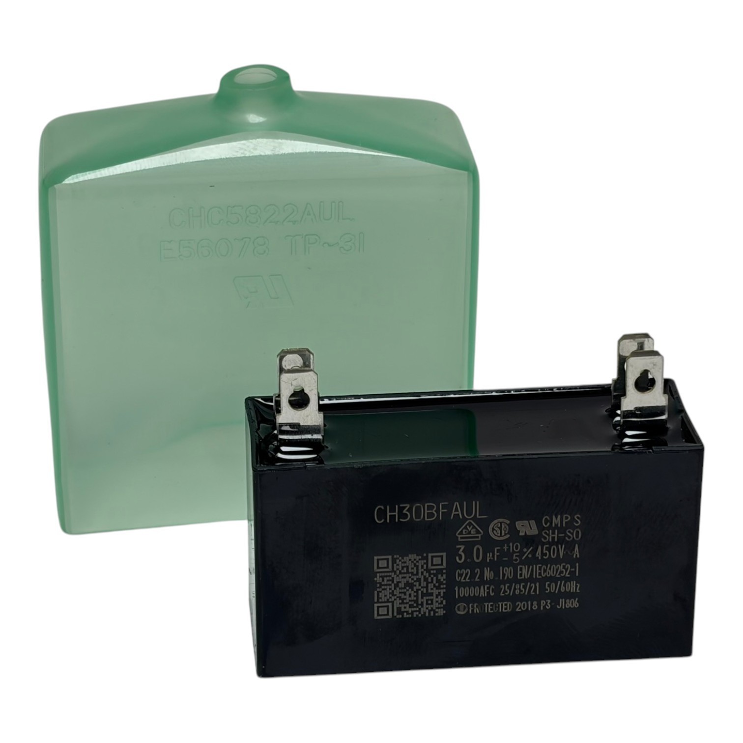 Used New CMPS CH30BFAUL 3.0 uF 450V Motor Run Capacitor CHC5822AUL Cover