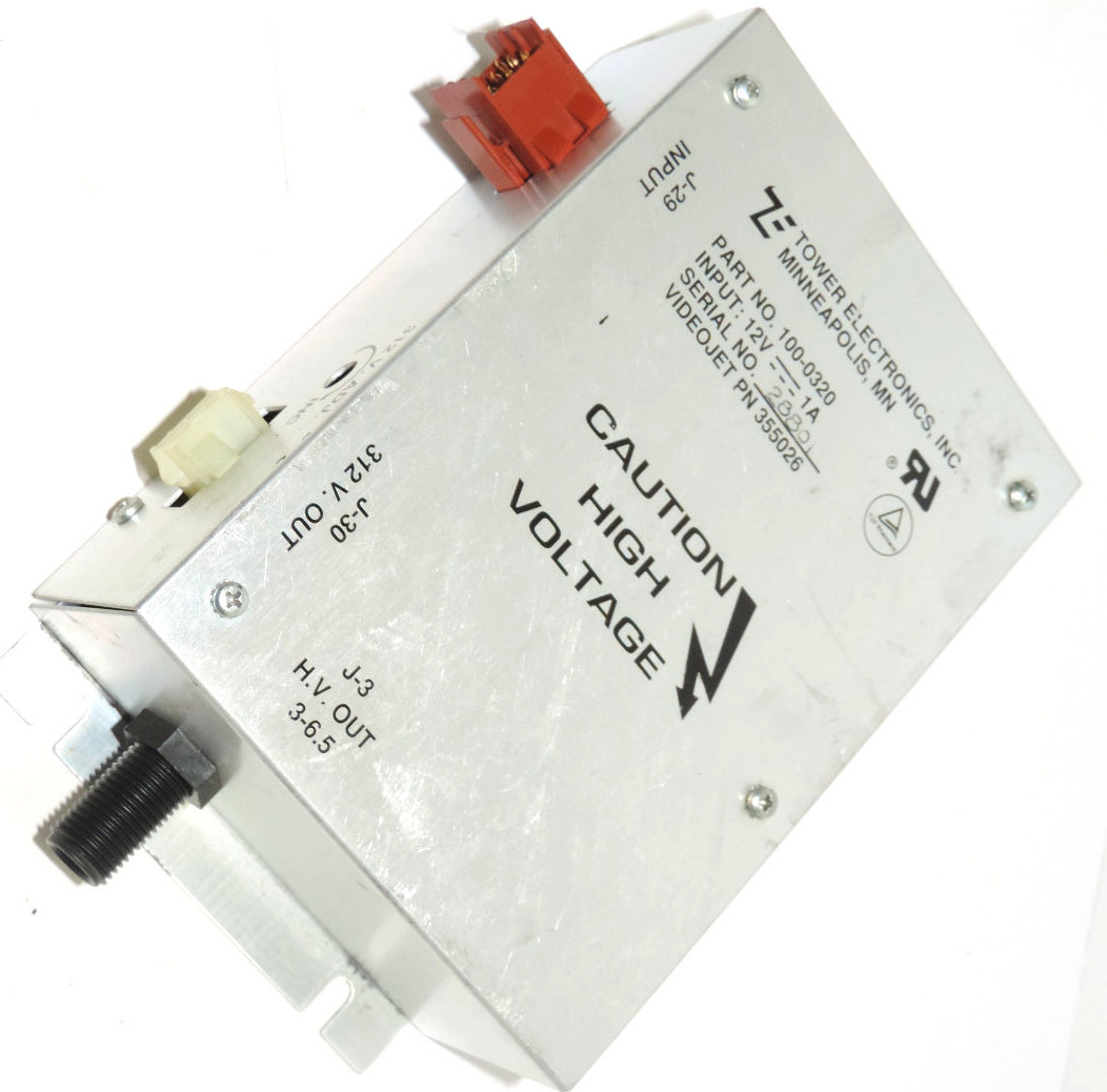 Used TOWER ELECTRONICS 100-0320 DC POWER SUPPLY VIDEOJET PN: 355026