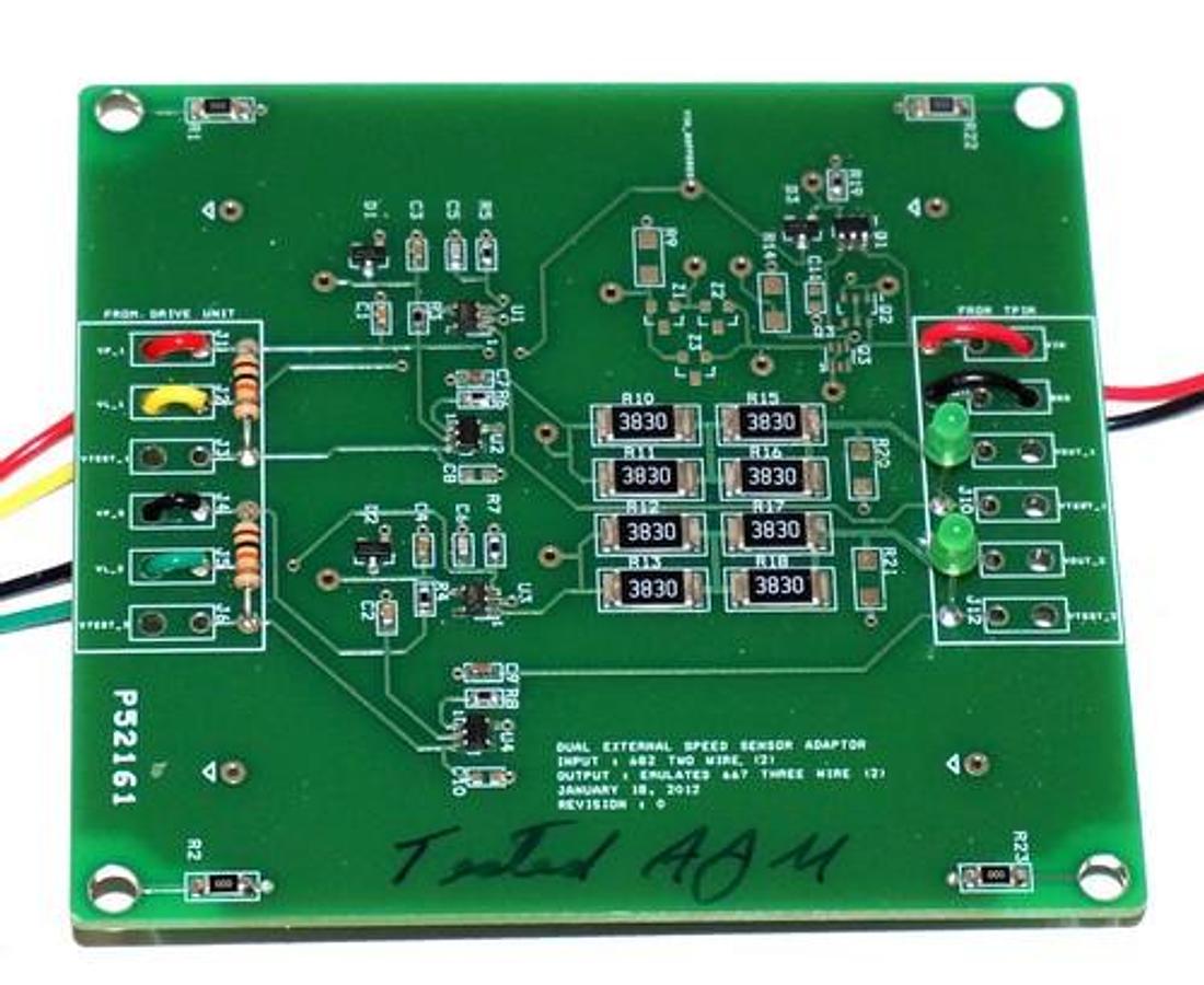 Used DUAL EXTERNAL SPEED SENSOR ADAPTOR BOARD P52161 REV. 0