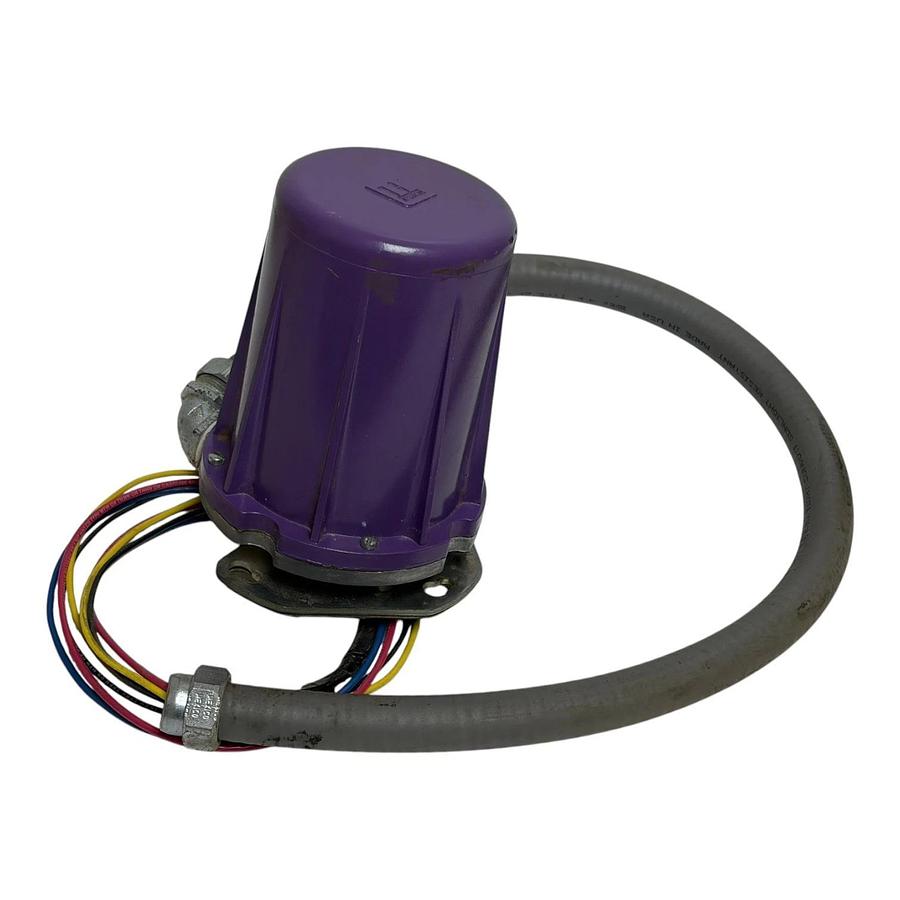 Used Honeywell C7061A Dynamic Self-Check Ultraviolet UV Flame Detector Purple Peeper
