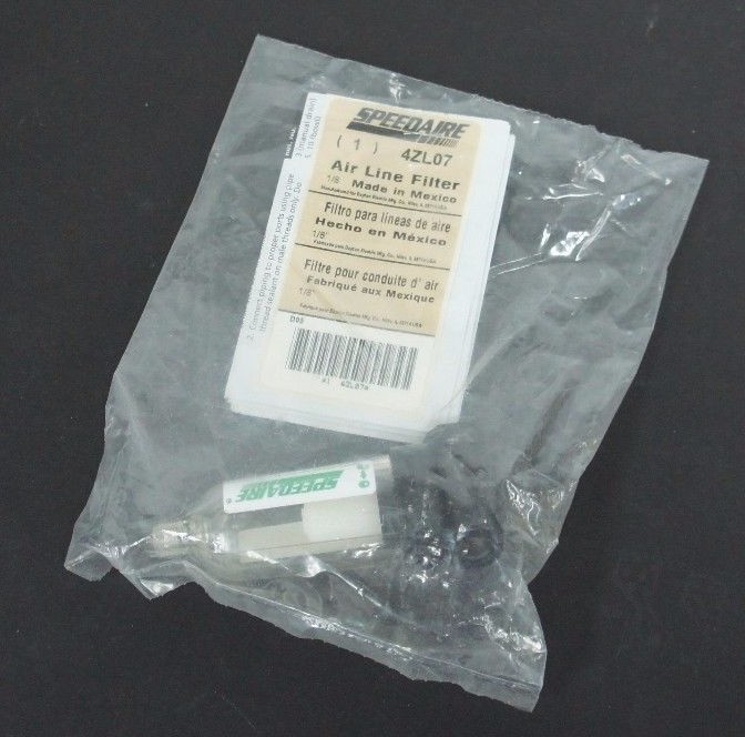 Used NEW SPEEDAIRE 4ZL07 AIR LINE FILTER 1/8"