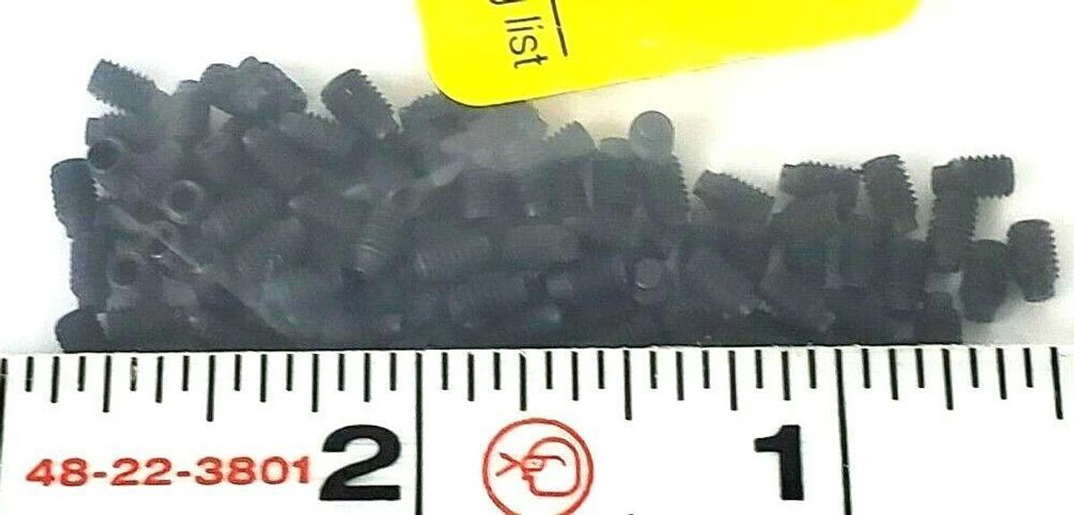 Used PACK OF 100 NEW GENERIC SS5S03005-100M1 M3X5 915 45H SHORT DOG POINT SET SCREWS