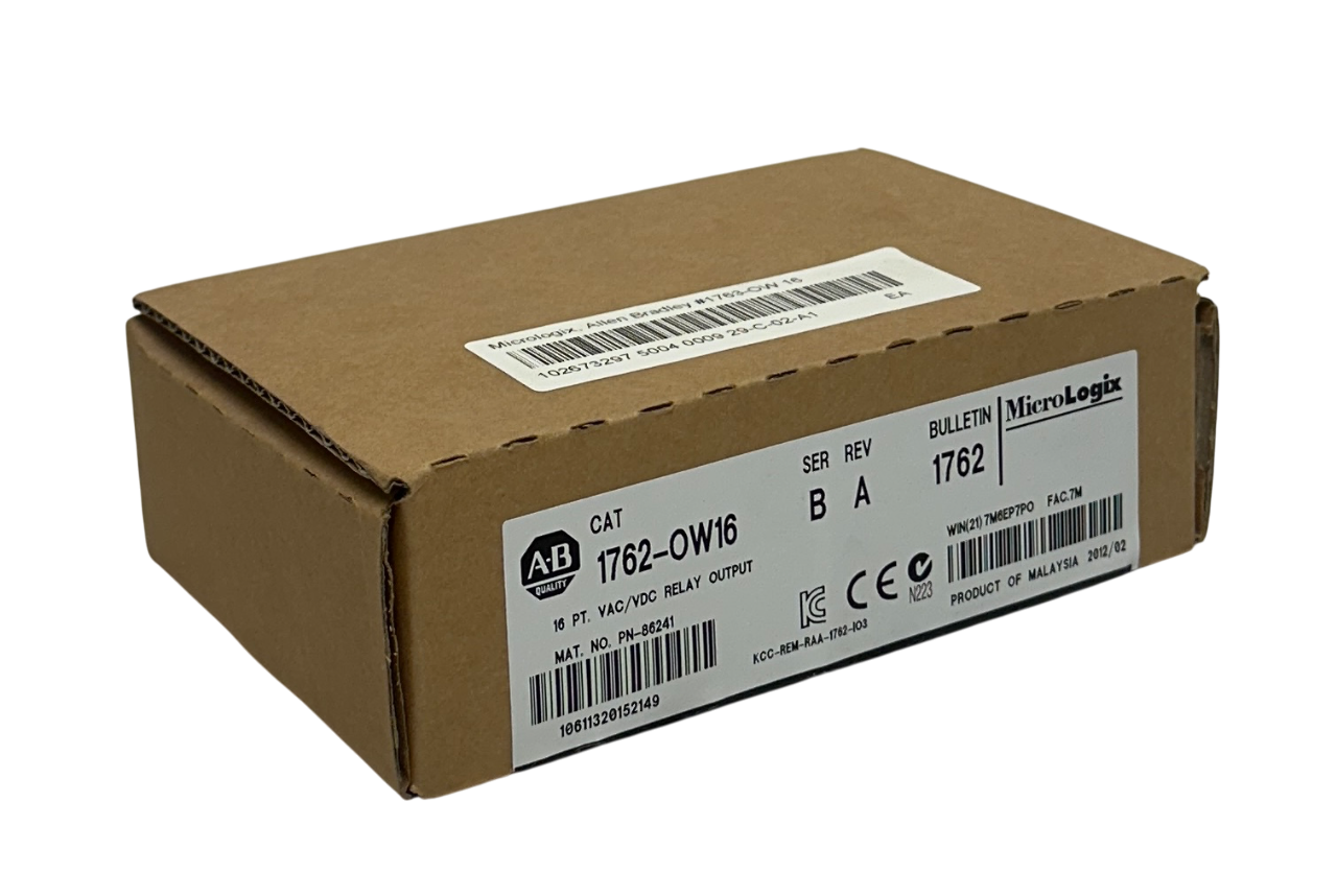 Used ALLEN BRADLEY 1762-OW16 /B MicroLogix 16-PT RELAY OUTPUT MODULE VAC/DC NSMP