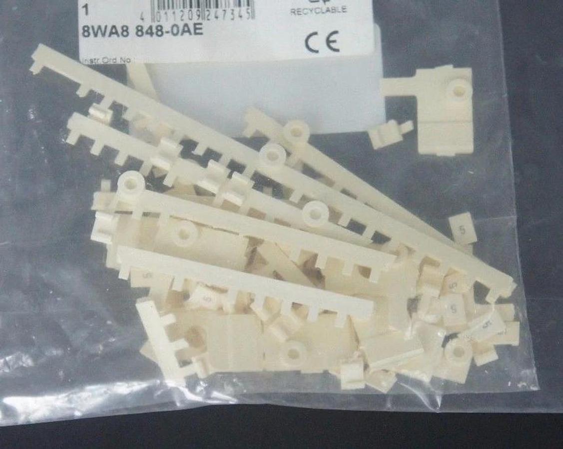 Used NEW SIEMENS 8WA8-848-0AE LABEL MARKER NUMBER 5 TOTAL 100