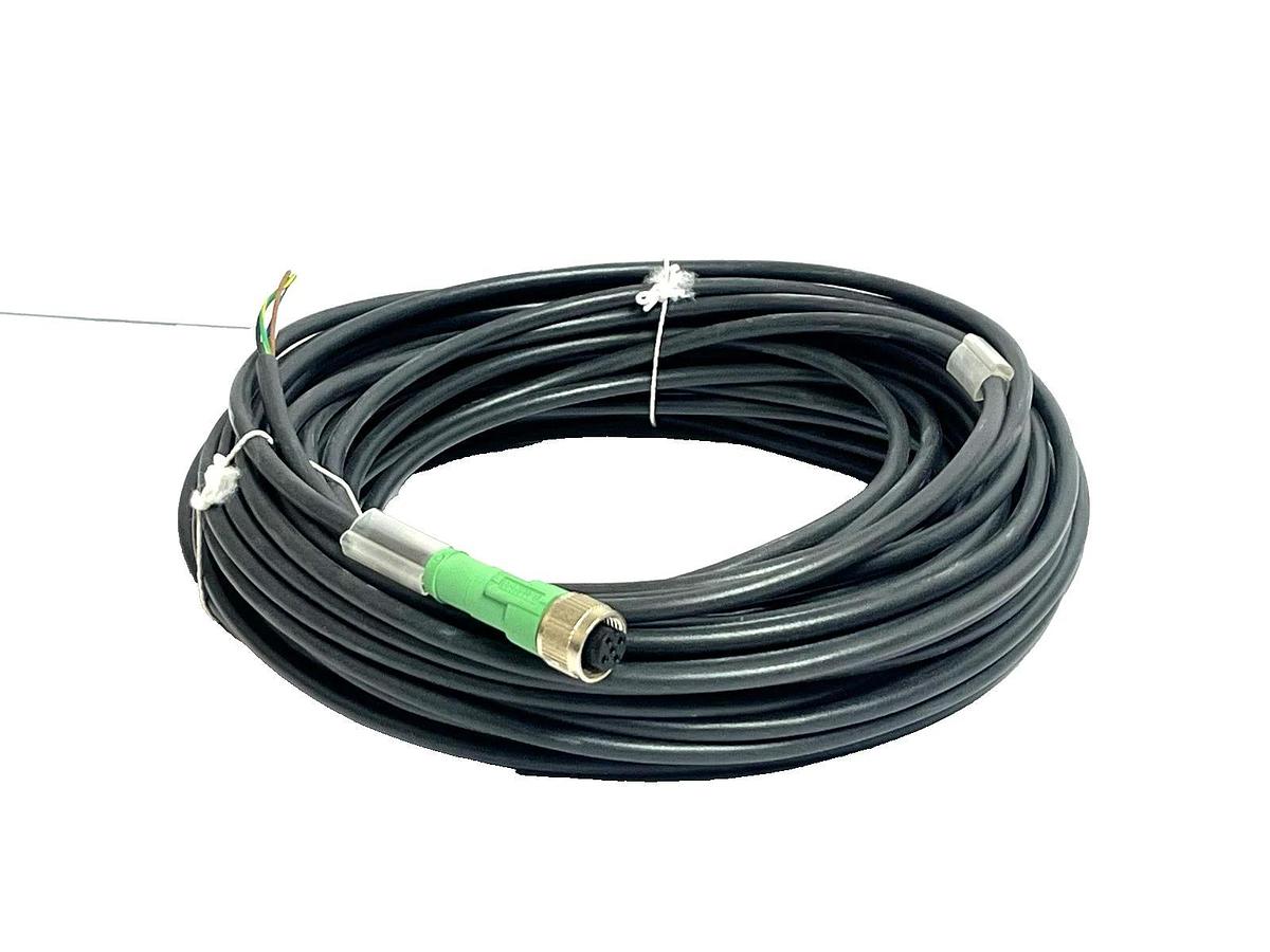 Phoenix Contact 1697111 M12 Female Straight Sensor Cable 20m 5-Pin PUR NEW