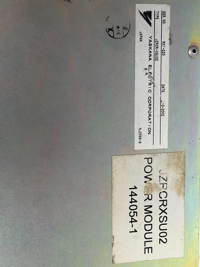 Used Yaskawa JZRCR-XSU02 Motoman XRC Robot Servo Controller Power Module 144054-1