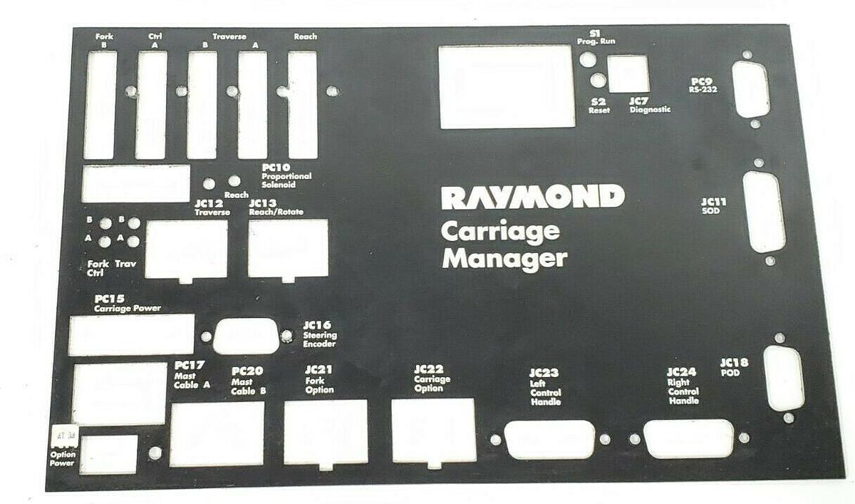 Used RAYMOND 838-004-362E CARRIAGE MANAGER DISTRIBUTION BOARD 9209170033 WPAWPI6CR